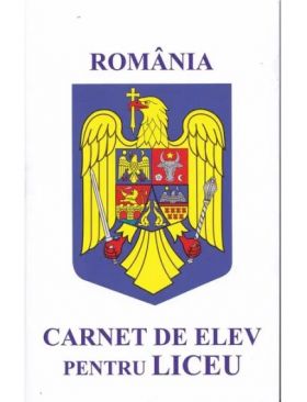 Carnet de elev pentru clasele LICEU, model nou, coperta lucioasa,Engross