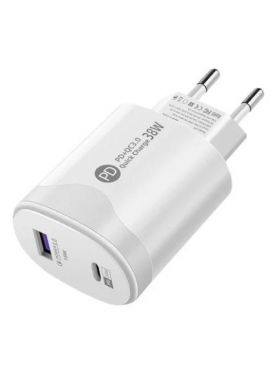 INCARCATOR 220V USB-A / TYPE C + CABLU MICROUSB LDO-BY220 enGross