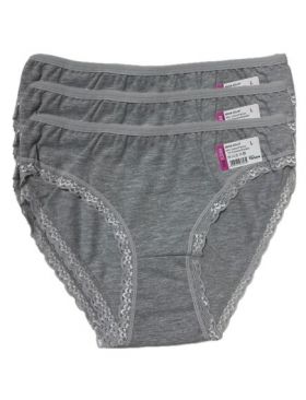 Chiloti dama engros din bumbac si lycra cu dantela