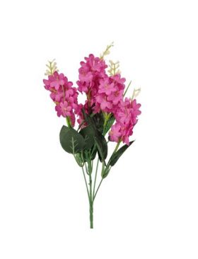 Buchet floare artificiala Liliac 5 fire 38 cm lungime buchet