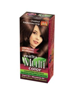 Vopsea de par fara amoniac, Multicolor, Venita, 50 ml, Nr. 4.4, Chestnut Engros