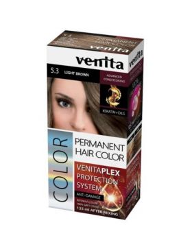 Vopsea de par permanenta, Venita Plex, 125 ml, Nr 5.3, Saten Deschis Engros