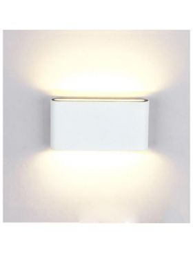 Aplica LED de exterior extra-plata, 12W=75W,Engros, 3000K, lumina calda, 1080Lm, IP65