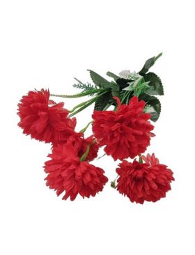 Buchet floare artificiala Crizanteme 5 fire 36 cm lungime buchet