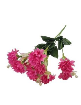 Buchet floare artificiala Garofite 5 fire 36 cm lungime buchet