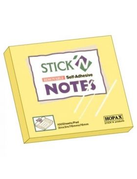 En-gros Notes Adeziv 76×76 Galben, 100 foi
