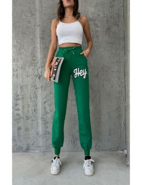 Pantaloni sport Engros pentru femei, cu model brodat