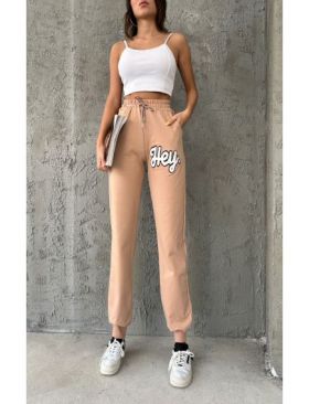 Pantaloni sport Engros pentru femei, cu model brodat