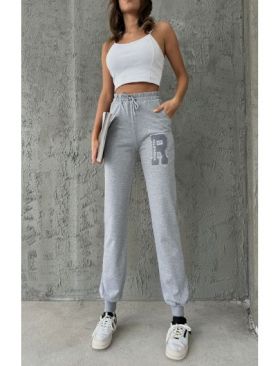 Pantaloni sport Engros pentru femei, cu model brodat