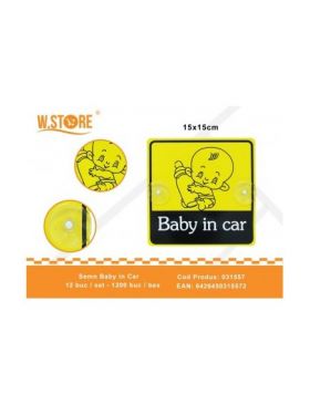 En-gros Semn Auto BABY IN CAR, 15×15cm