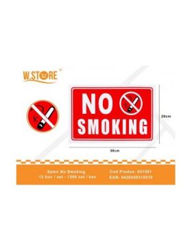 En-gros Semn NO SMOKING, 20×30cm