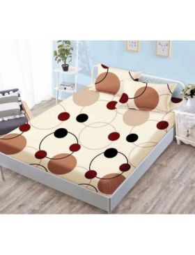 Husa Cocolino cu Elastic En-Gros, 3 Piese, pentru Pat Dublu, 180 x 200 cm, Bej