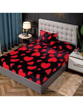 Husa Cocolino cu Elastic En-Gros, 3 Piese, pentru Pat Dublu, 180 x 200 cm, Negru