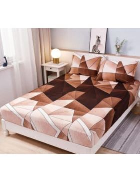 Husa Cocolino cu Elastic En-Gros, pentru Pat Dublu, 180 x 200 cm, Maro