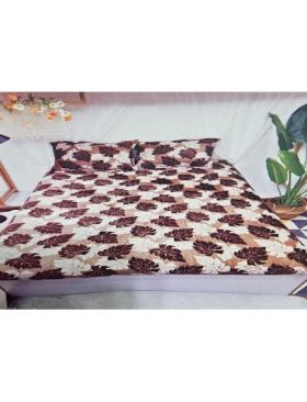 Husa Cocolino cu Elastic En-Gros, pentru Pat Dublu, 180 x 200 cm, Maro