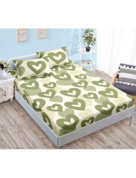 Husa Cocolino cu Elastic En-Gros, pentru Pat Dublu, 180 x 200 cm, Verde Deschis