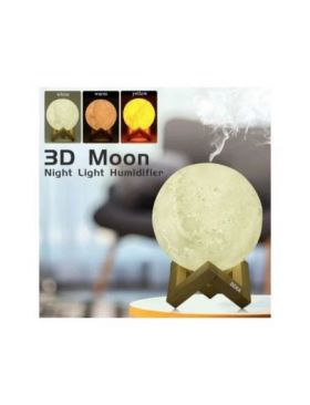 Lampă de Veghe 3D Moon iNOV cu Umidificator de Aromaterapie – Atmosferă Relaxantă și Aer Purificat,ENGROS