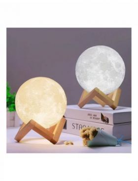 Lampa De Veghe In Forma De Luna 3D Moon Light, Schimbare Culoare La Atingere,ENGROS