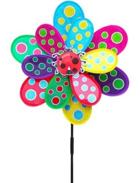 Morisca de vant, Model Buburuze, 75cm, Multicolor