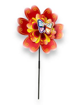 Morisca de vant, Model fluturas 75cm, Multicolor engros