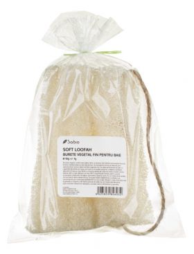 Burete vegetal fin pentru baie Soft Loofah, 15g, Sabio