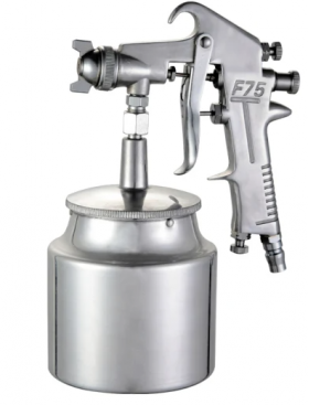 Pistol de vopsit F-75 S cu aer comprimat + rezervor 750ml CUPA DEDESUBT