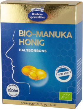 BOMBOANE CU MIERE DE MANUKA, eco-bio, 100 G, LIEBHART'S