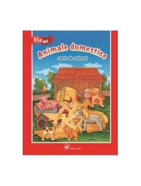 3-4 Ani - Animale domestice - Carte de colorat