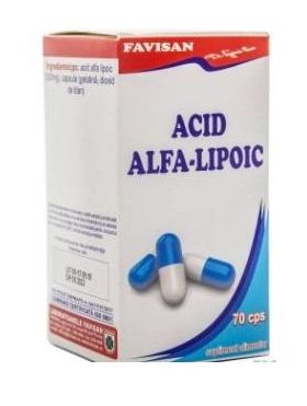 ACID ALFA LIPOIC 70cps, Favisan