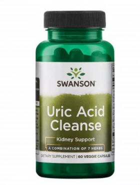 Uric Acid Cleanse (Sanatatea Rinichilor, Anti Guta) 60 cps - Swanson