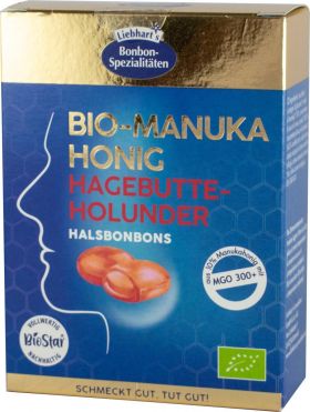 BOMBOANE CU MIERE DE MANUKA, MACESE SI SOC, eco-bio, 100 G, LIEBHART'S