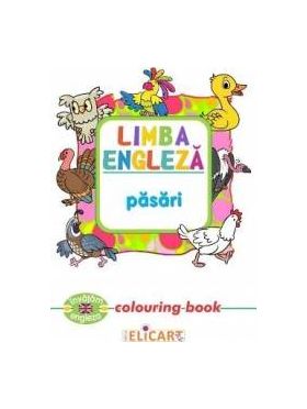 Limba engleza Pasari Colouring Book