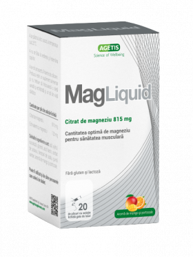 Citrat de magneziu Mag Liquid 815mg, 20 plicuri, Agetis