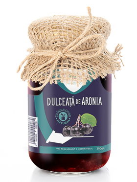 Dulceata de aronia, fara zahar, 300g - Sweeteria