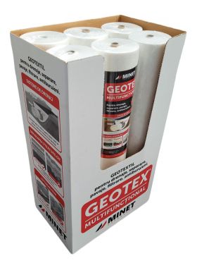 Pachet 24 x Folie membrana geotextil Geotex multifunctional, 100gr/mp, latime 1 m, lungime 50m/rola, suprafata 50mp/rola, suprafata totala 1200 mp
