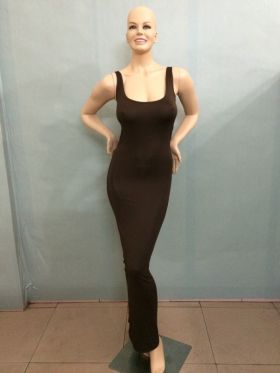 Rochie lungă de damă A2492 cafea L