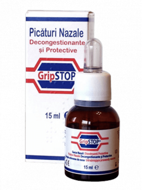 GripStop picaturi nazale, 15 ml, Plantamed