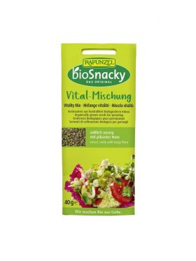 Amestec fitness de seminte pentru germinat bio Sprouting Seeds Vitality Mix, 40g, Rapunzel