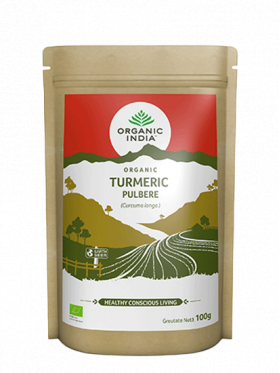 Turmeric pulbere fara gluten, 100g, Organic India