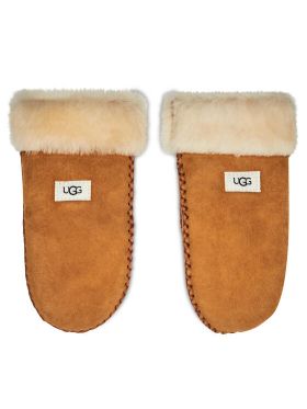 Mănuși pentru copii Ugg K Sheepskin Mitten W Stitch 20095 Maro