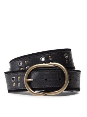 Curea de Damă Pieces Pcnina Leather Jeans Belt Fc 17127691 Negru