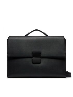 Geantă pentru laptop Calvin Klein Iconic Plaque Laptop Bag K50K511651 Negru