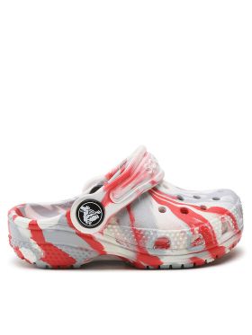 Şlapi Crocs Classic Marbled Clog T 206838 Alb