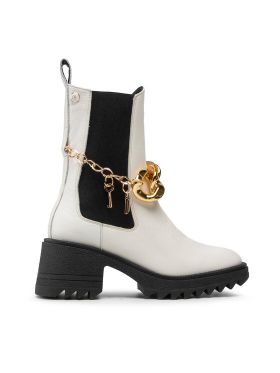 Botine Carinii B7922 Alb
