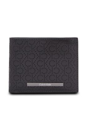 Portofel Mare pentru Bărbați Calvin Klein Modern Bar Bifold 6Cc W/Bill K50K511834 Negru