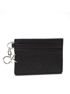 Etui pentru carduri Calvin Klein Re-Lock Cardholder W/Charm Perf K60K609491 Negru