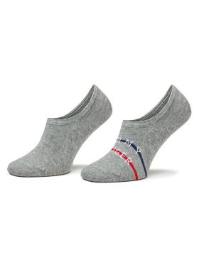 Set de 2 perechi de șosete scurte pentru bărbați Tommy Hilfiger 701222189 Gri