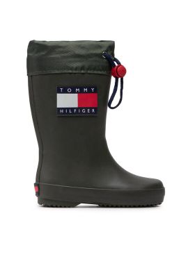 Cizme de cauciuc Tommy Hilfiger Rain Boot T3X6-30766-0047 M Verde