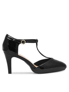 Pantofi cu toc subțire Clara Barson WYL2948-10 Negru