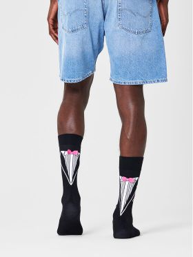 Șosete Lungi de Damă Happy Socks MAR01-9100 Negru